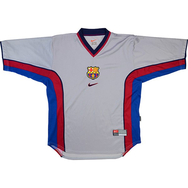 Camiseta Barcelona Segunda Retro 1998 2001 Gris